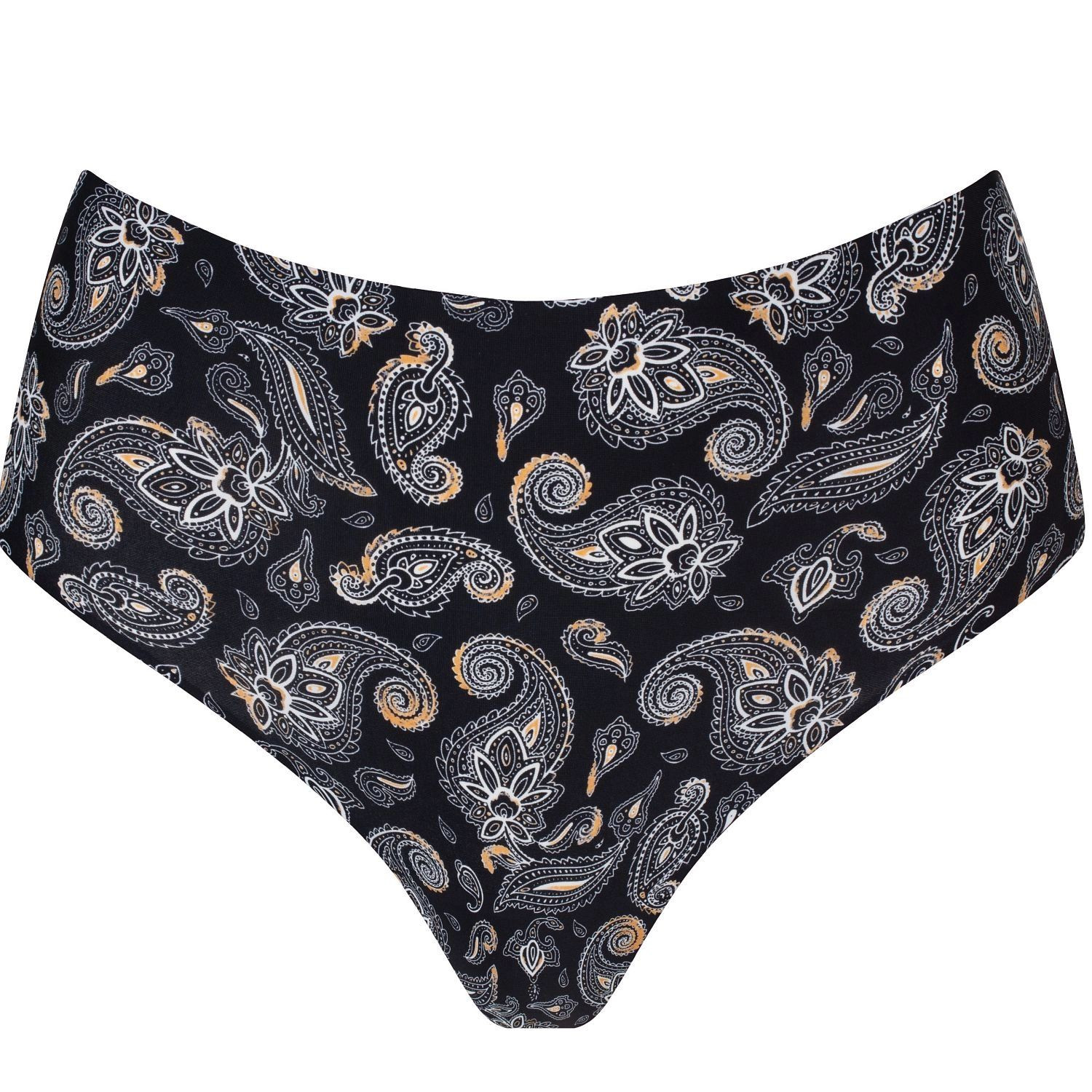 Dámská tanga Paisley maxi - JULIMEX černá XL