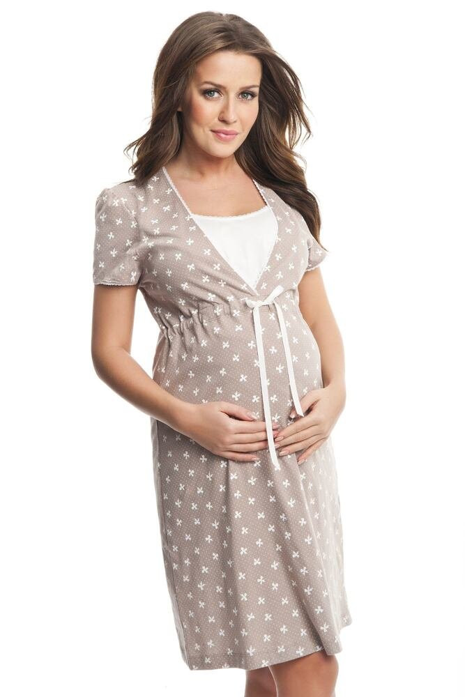 a těhotenská noční košile béžová L model 8840937 - Dorota