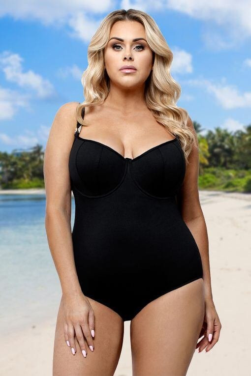 Jednodílné dámské plavky model 15047123 černé - Lorin Barva: černá, Velikost: