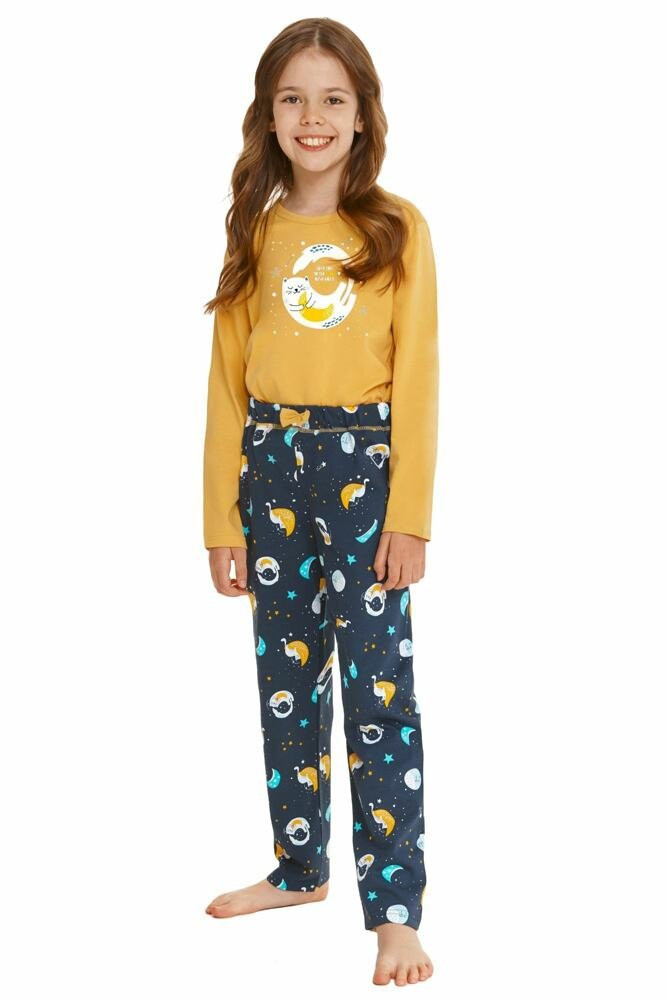Dívčí pyžamo Sarah žluté 92