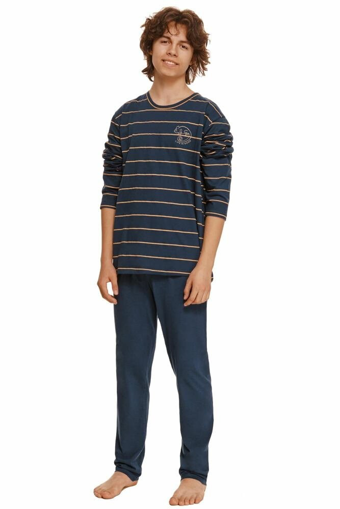 Chlapecké pyžamo Harry modré s pruhy 146