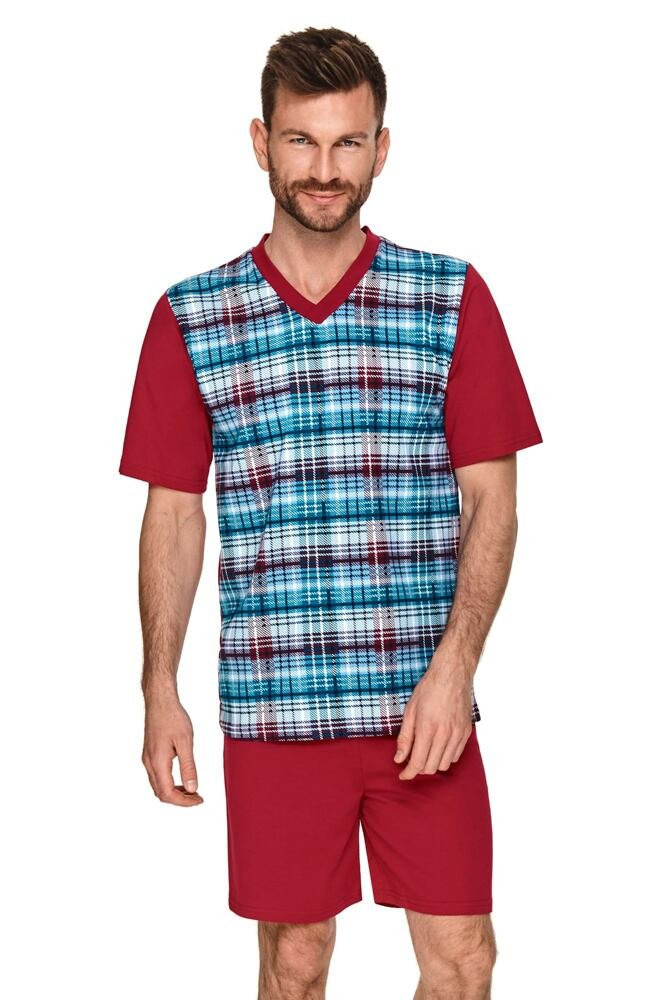 Pánské pyžamo model 17134030 - Taro Barva: červená, Velikost: M