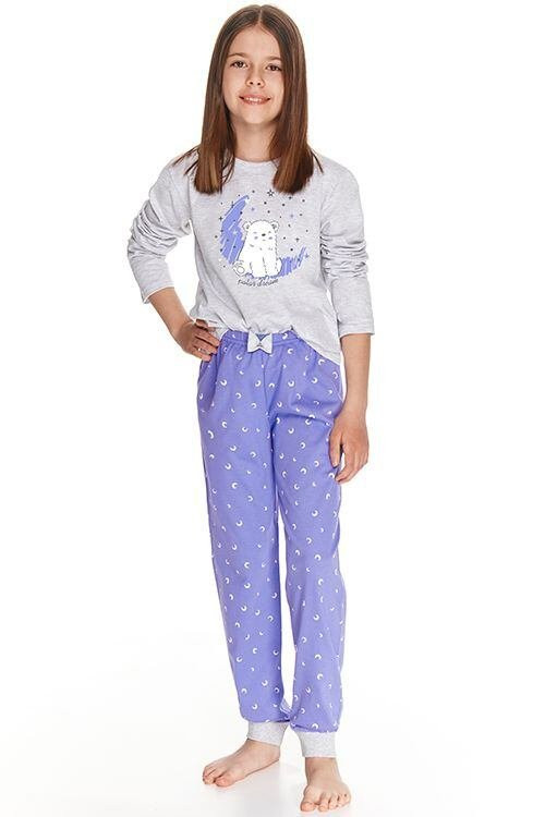 Dívčí pyžamo Suzan šedé s polárním medvědem šedá 92