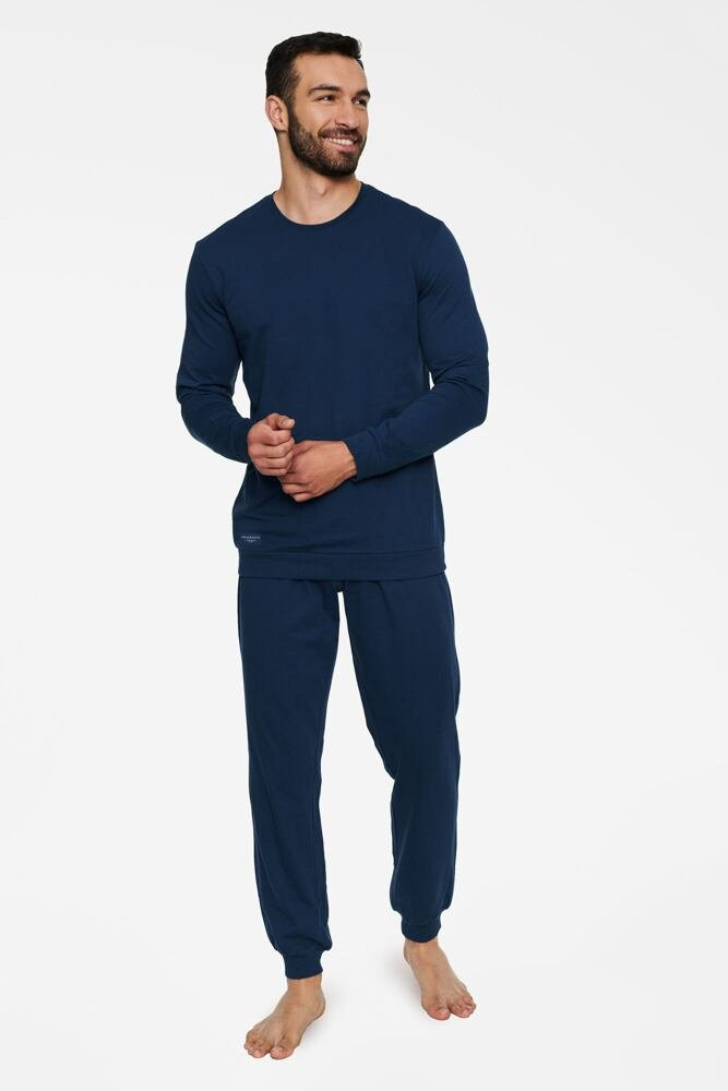Pánské pyžamo model 17737808 tmavě modré - Henderson Barva: modrá, Velikost: XL