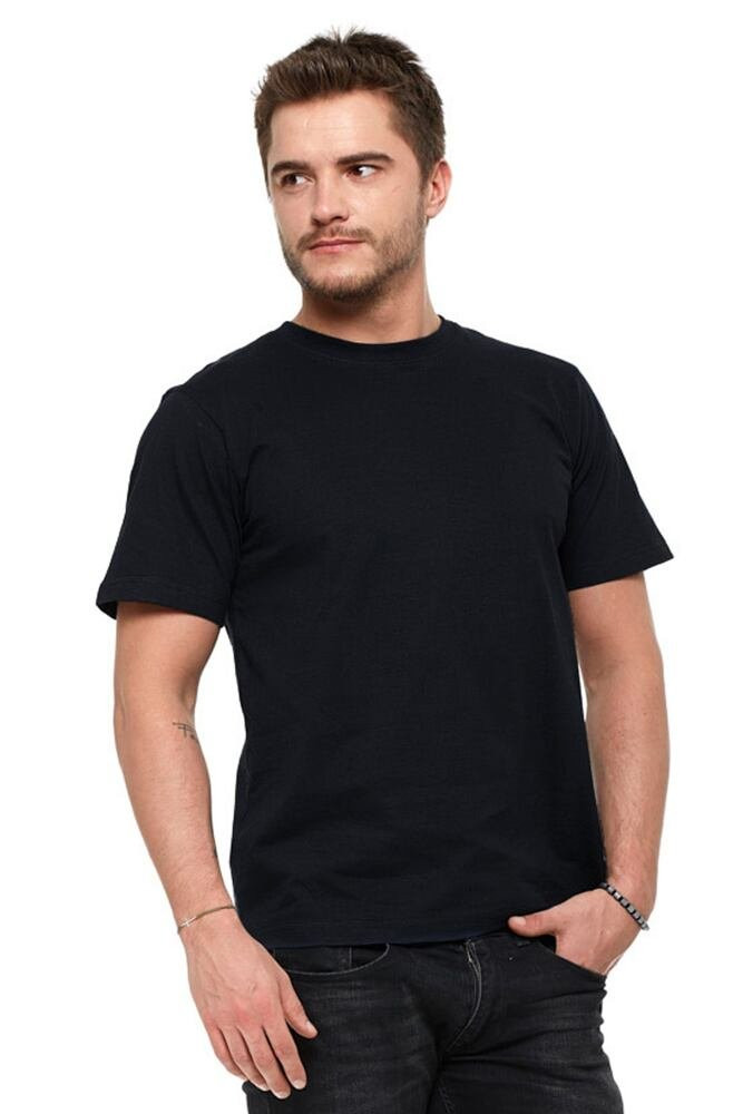 Pánské bavlněné tričko Basic černé Barva: černá, Velikost: M