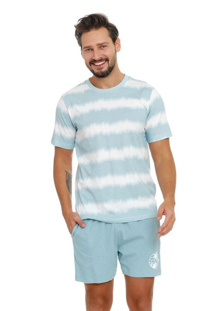 Pánské pyžamo model 18378794 Ombre modré - DN Nightwear Barva: modrá, Velikost: L