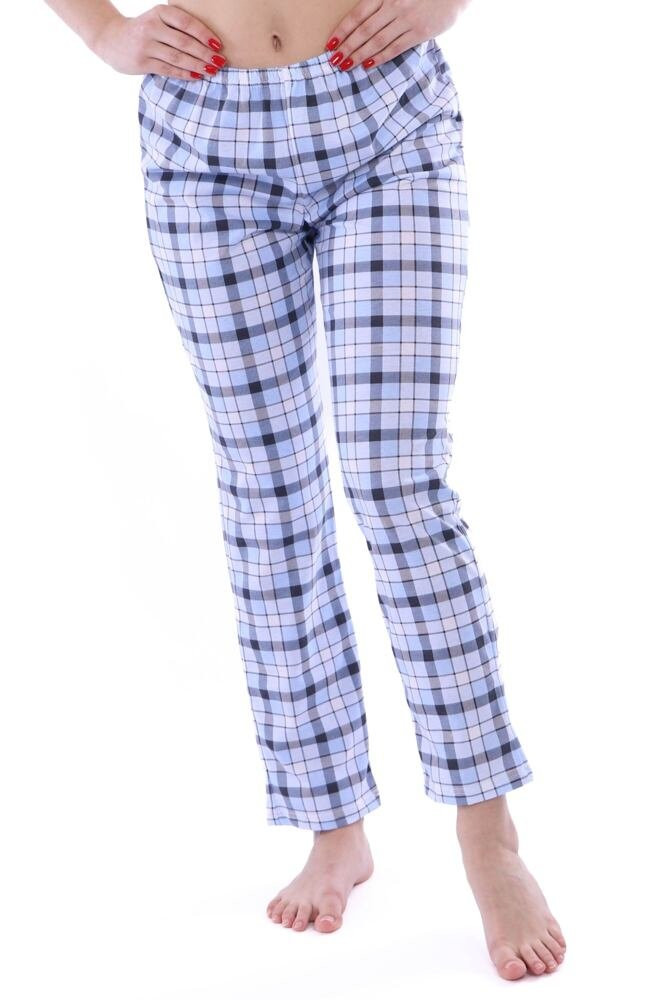 Dámské pyžamové kalhoty Magda světle modré Barva: modrá, Velikost: XL