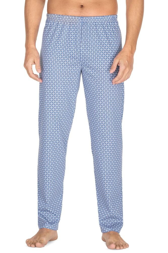 Pánské pyžamové kalhoty Robert modré kostkované Barva: modrá, Velikost: XL