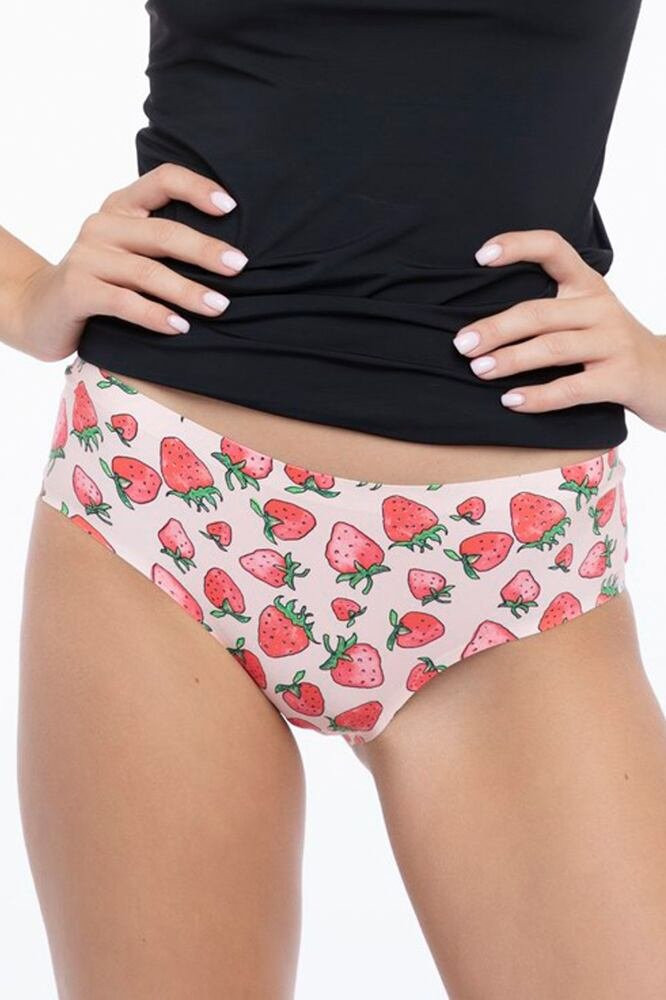 Kalhotky Strawberry růžové s jahodami růžová XL