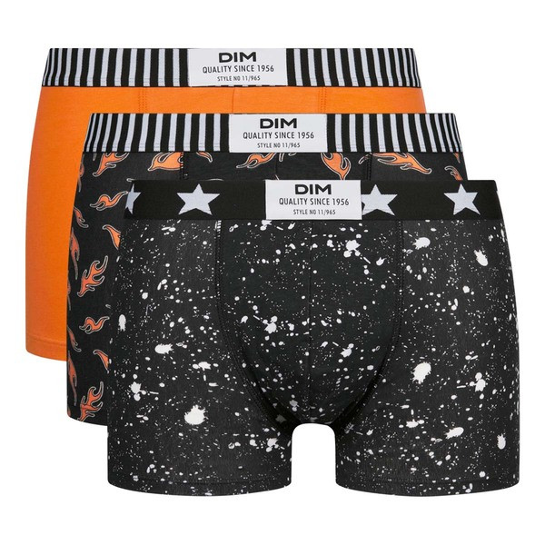 Pánské módní boxerky 3 ks DIM VIBES BOXER 3x - DIM - černá XXL