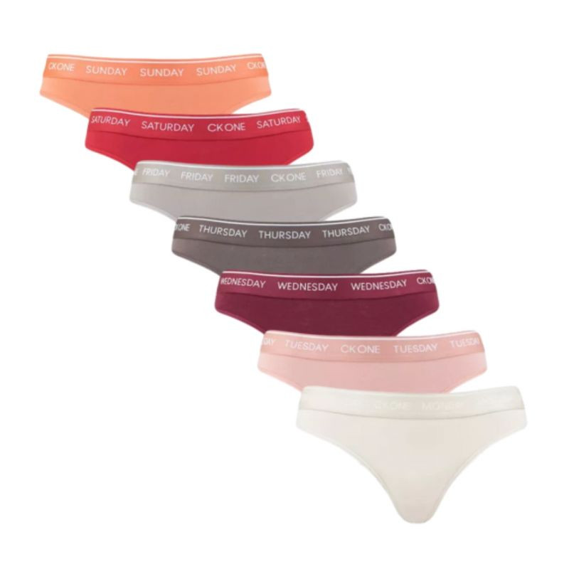 Calvin Klein Tanga 7Pk W 000QF5937E Dámské m