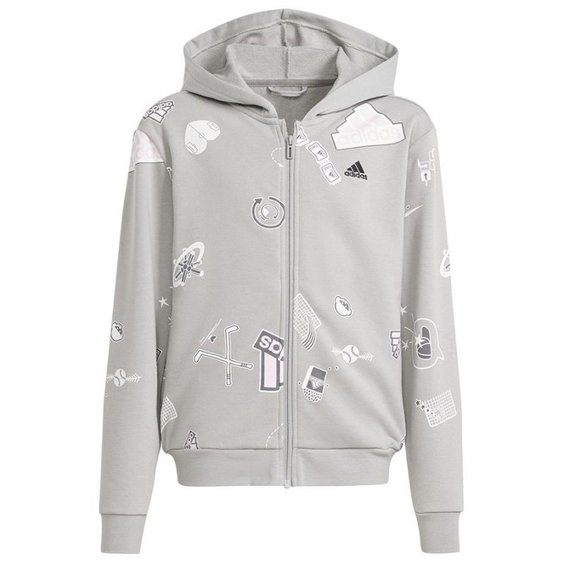 Adidas Biuv Zip Hoodie Jr IS3755 Mikina s kapucí 152 cm