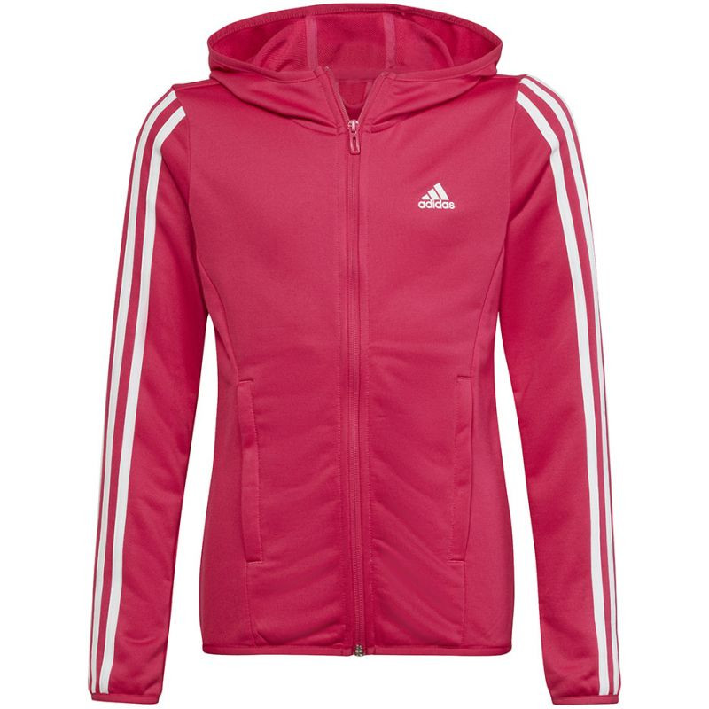 Adidas Designed 2 Move 3-Stripes Hoodie Full Zip Jr HM4485 mikina s kapucí 140cm