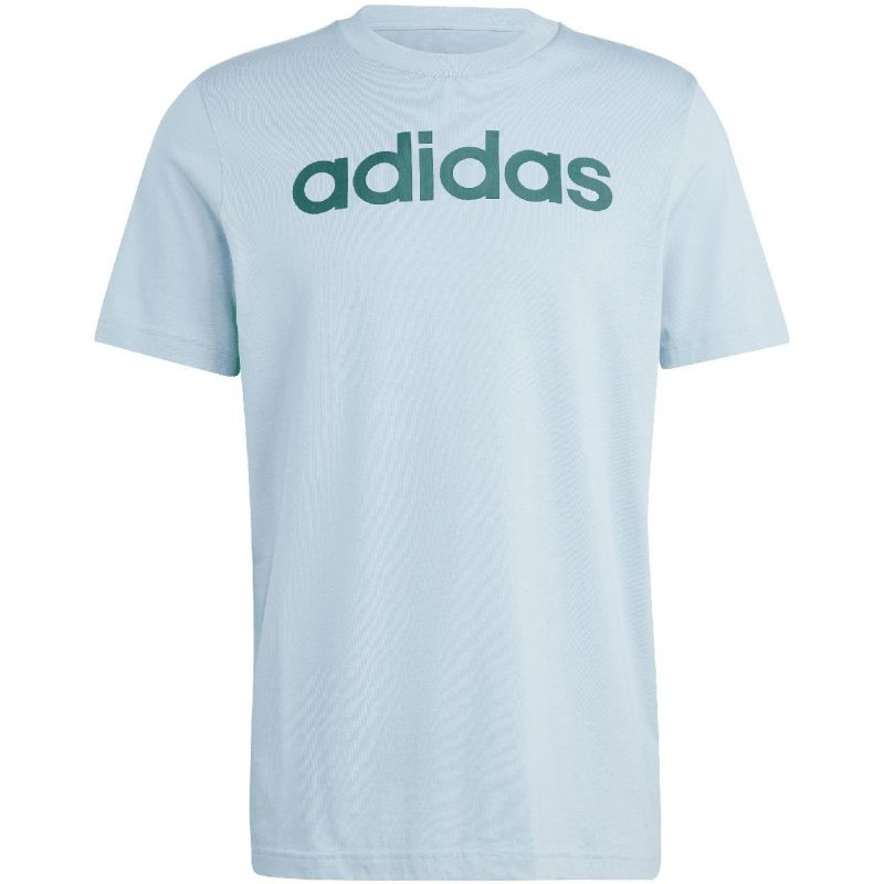 Tričko adidas Essentials Single Jersey Linear s vyšitým logem M IJ8651 S