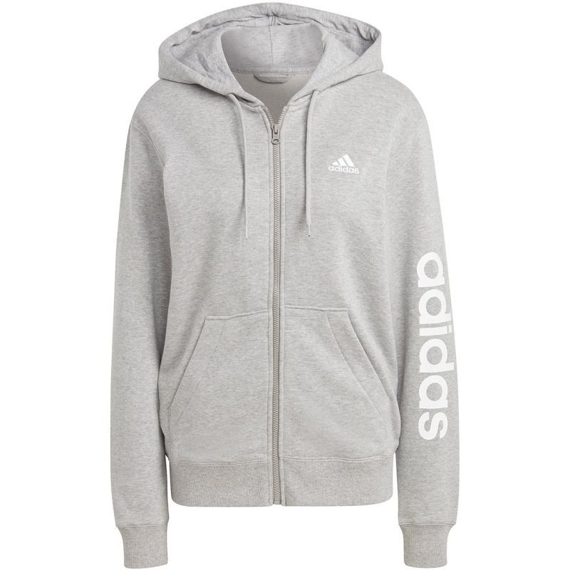 Mikina adidas Essentials Linear Full-Zip French Terry Hoodie W IC6866 L