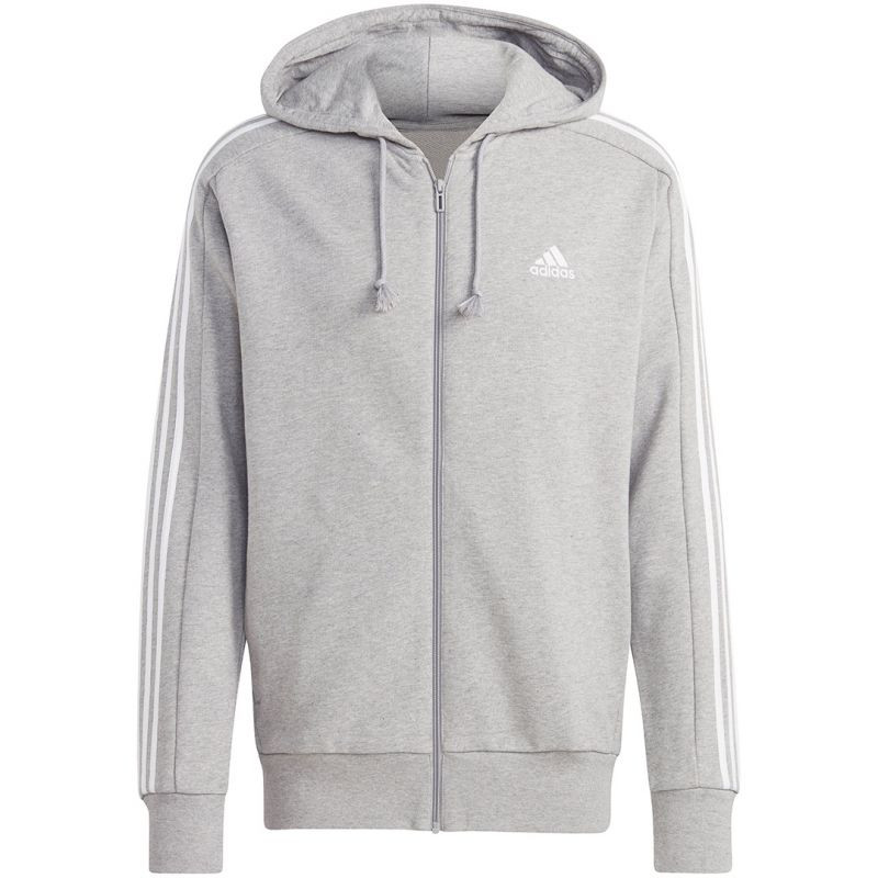 Adidas Essentials French Terry 3-Stripes Full-Zip Hoodie M IC9833 pánské L