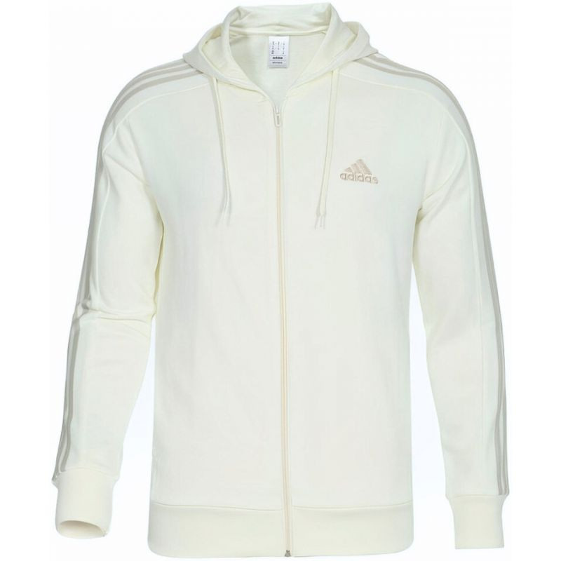 Adidas Essentials French Terry 3-Stripes Full-Zip Hoodie M S1373 pánské L