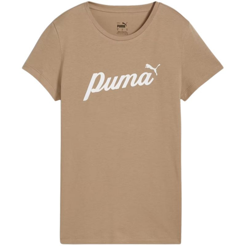 Dámské tričko Puma ESS+Script béžová 679315 67 s