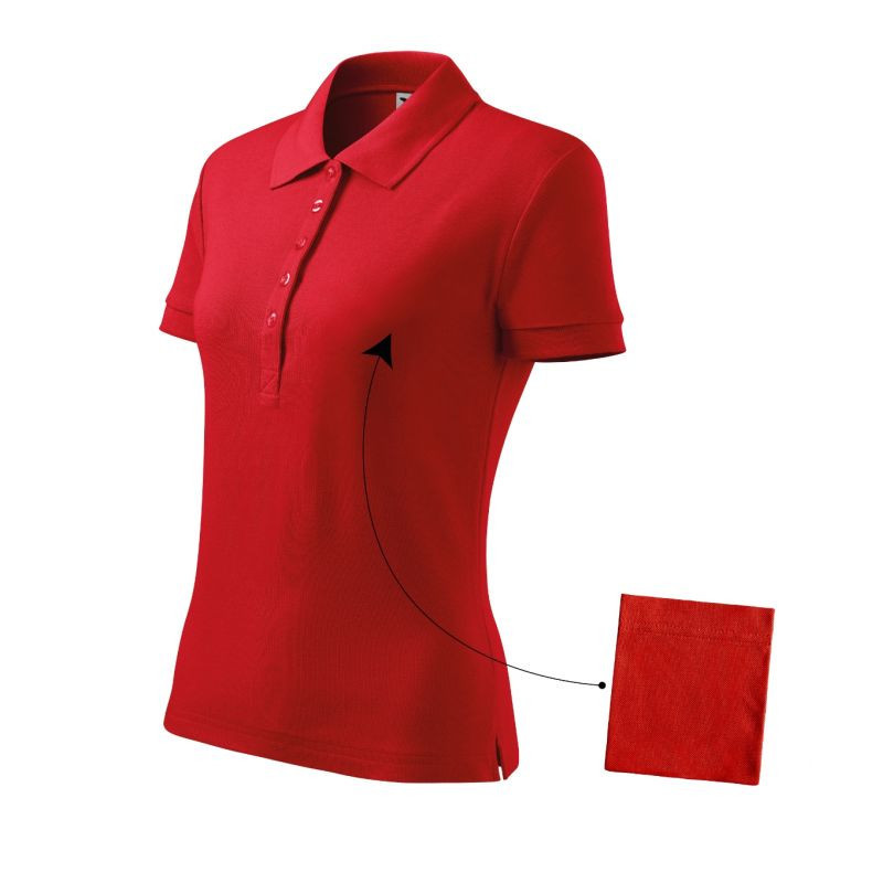 Koszulka polo Malfini Cotton W MLI-21307 czerwony XL