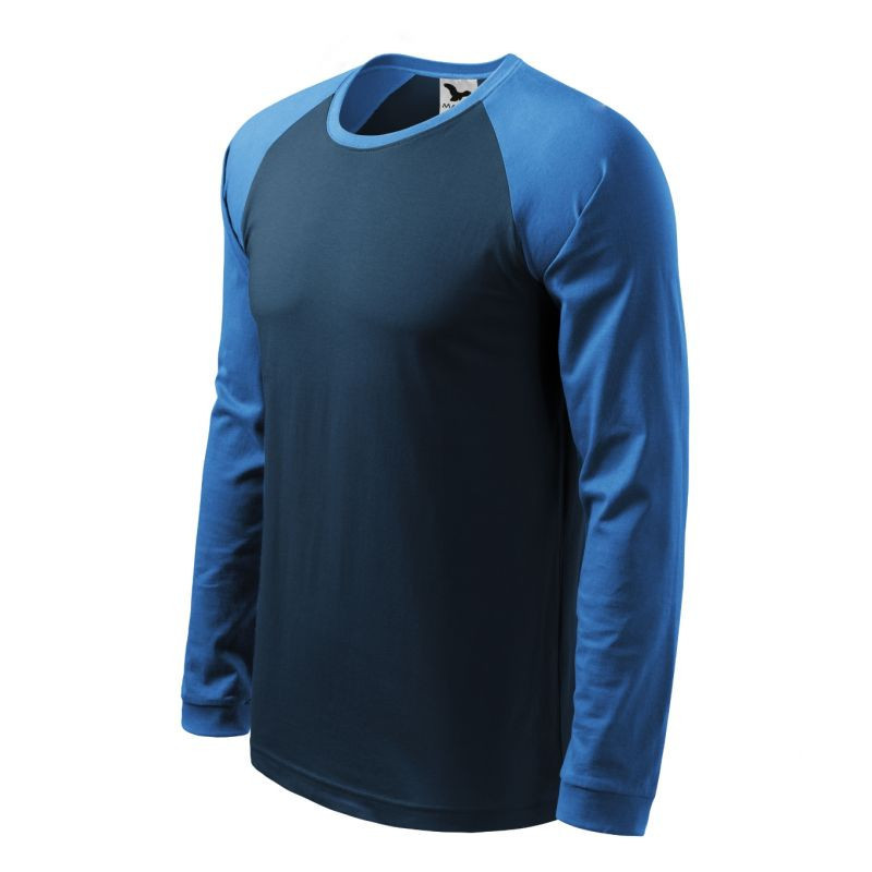 Pánské tričko Malfini Street LS M MLI-13002 tmavě modré - Malfini 2XL