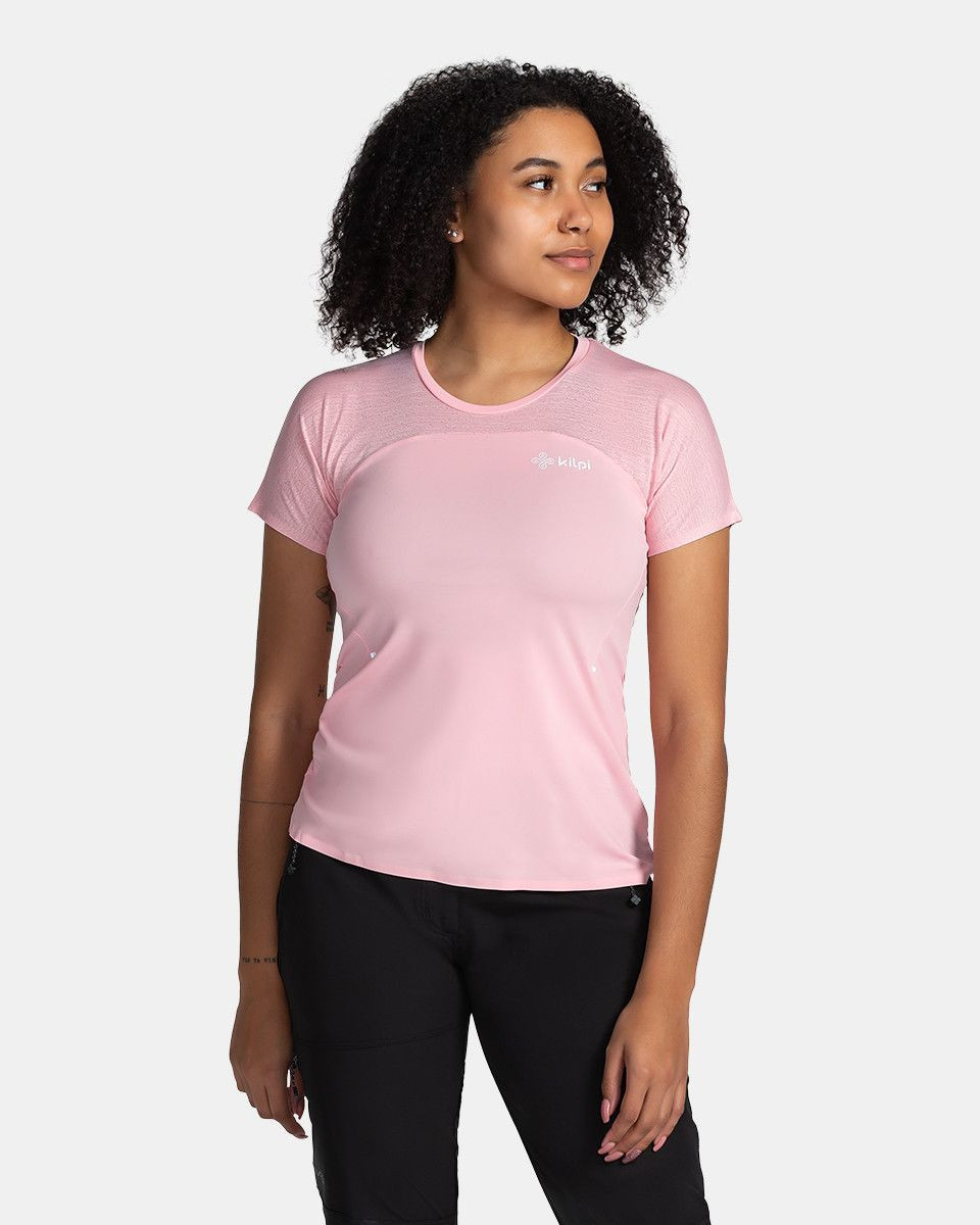 Dámské sportovní tričko model 18422368 Světle růžová 46 - Kilpi
