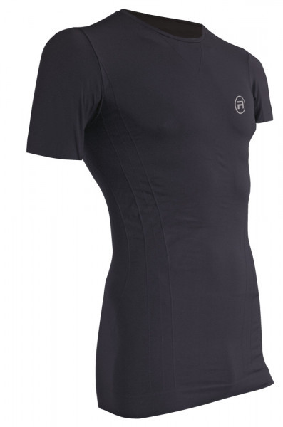Pánské bezešvé triko krátký rukáv model 13725014 Barva: Černá, Velikost: S/M - Active-Fit