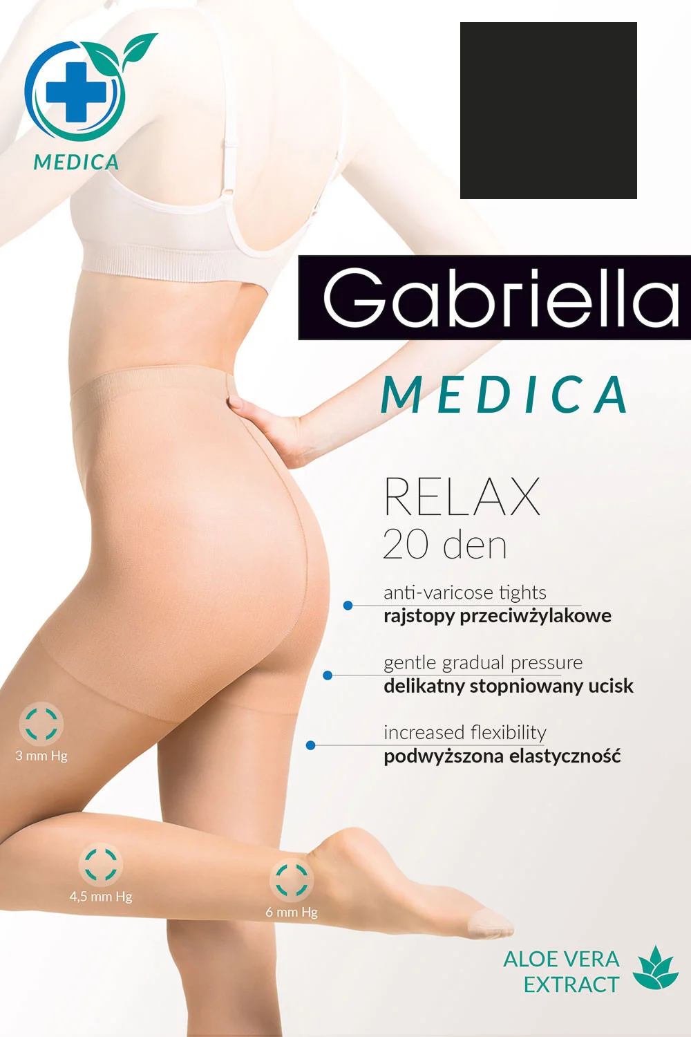 Product detail of Gabriella Medica Relax 20 DEN Code 110 kolor:nero 2-S