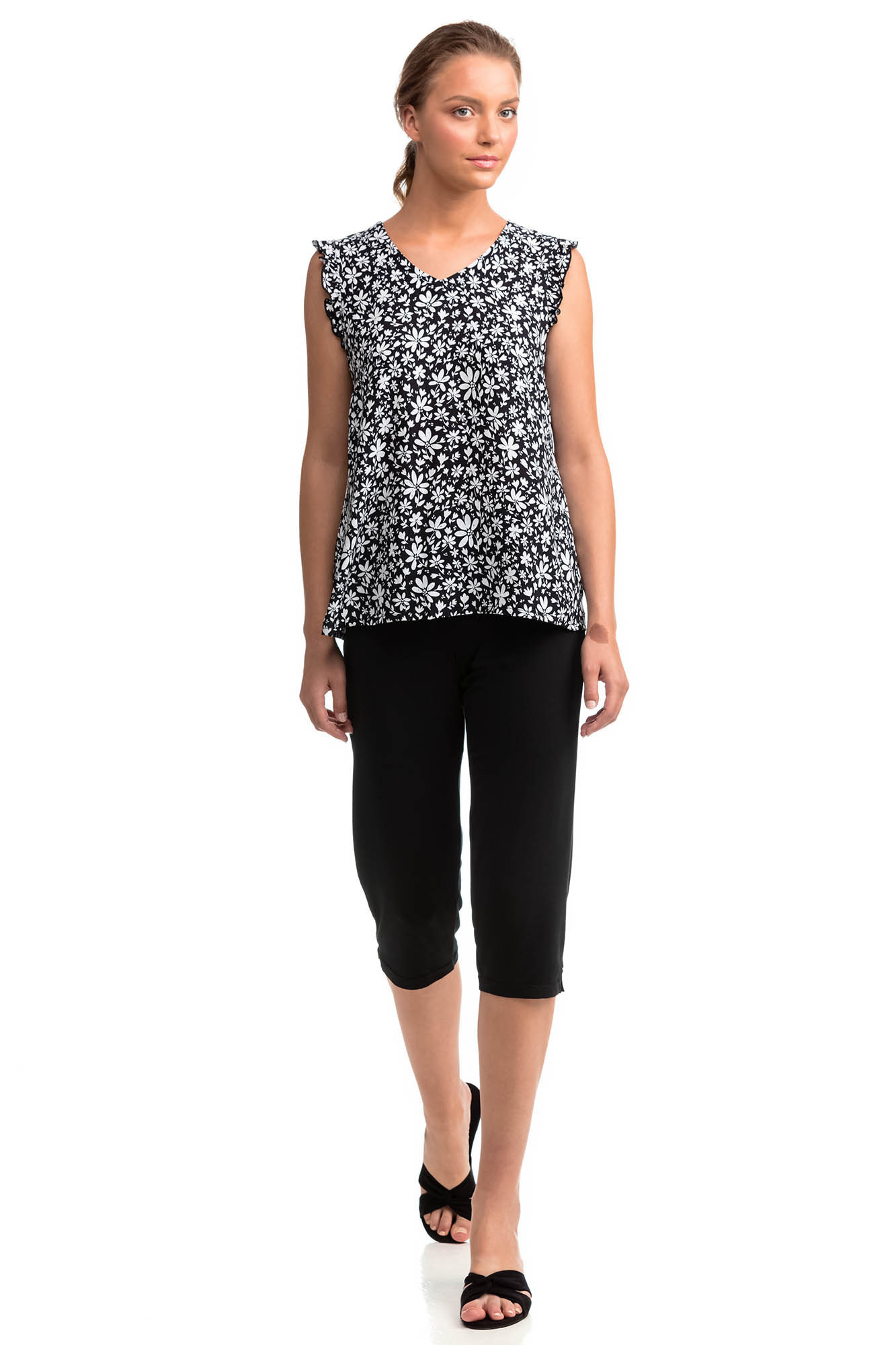 Dvoudílné dámské pyžamo model 15203454 - Vamp Barva: black, Velikost: S