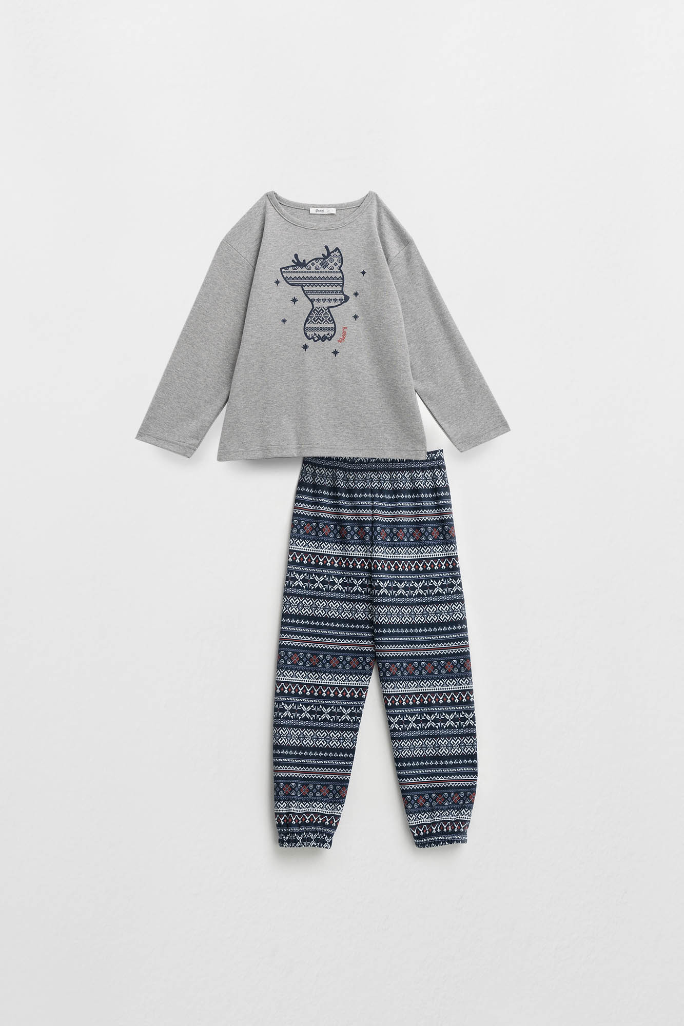 Dvoudílné dětské pyžamo GRAY MELANGE 10 model 17659659 - Vamp