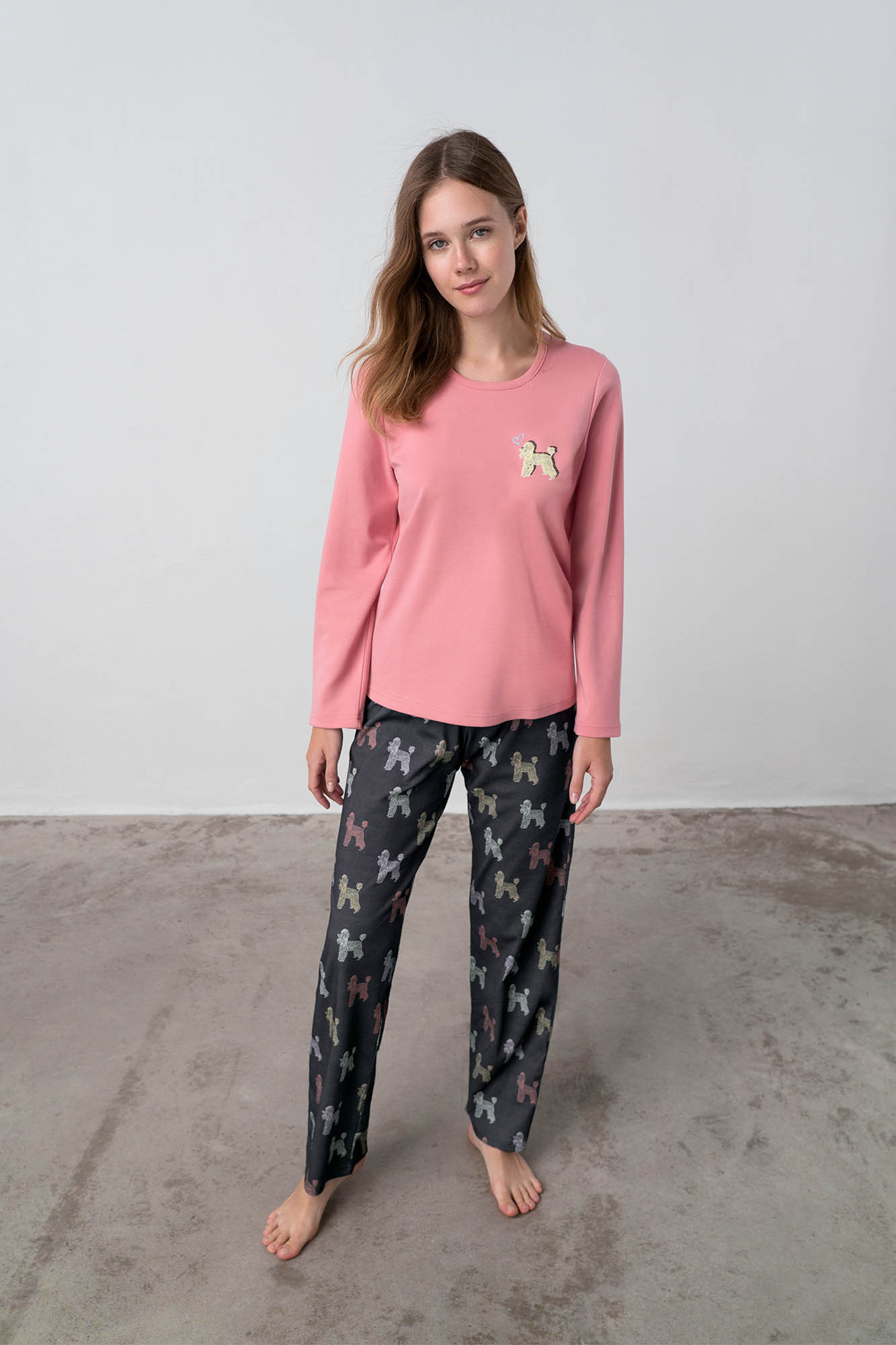 Dvoudílné dámské pyžamo model 17825455 - Vamp Barva: pink glow, Velikost: XXL