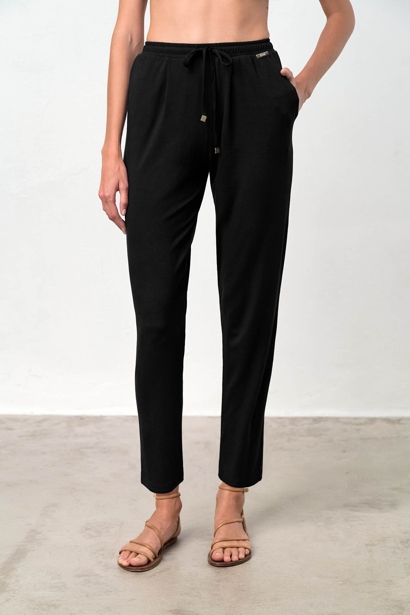Dámské kalhoty – model 18363178 - Vamp Barva: black, Velikost: L