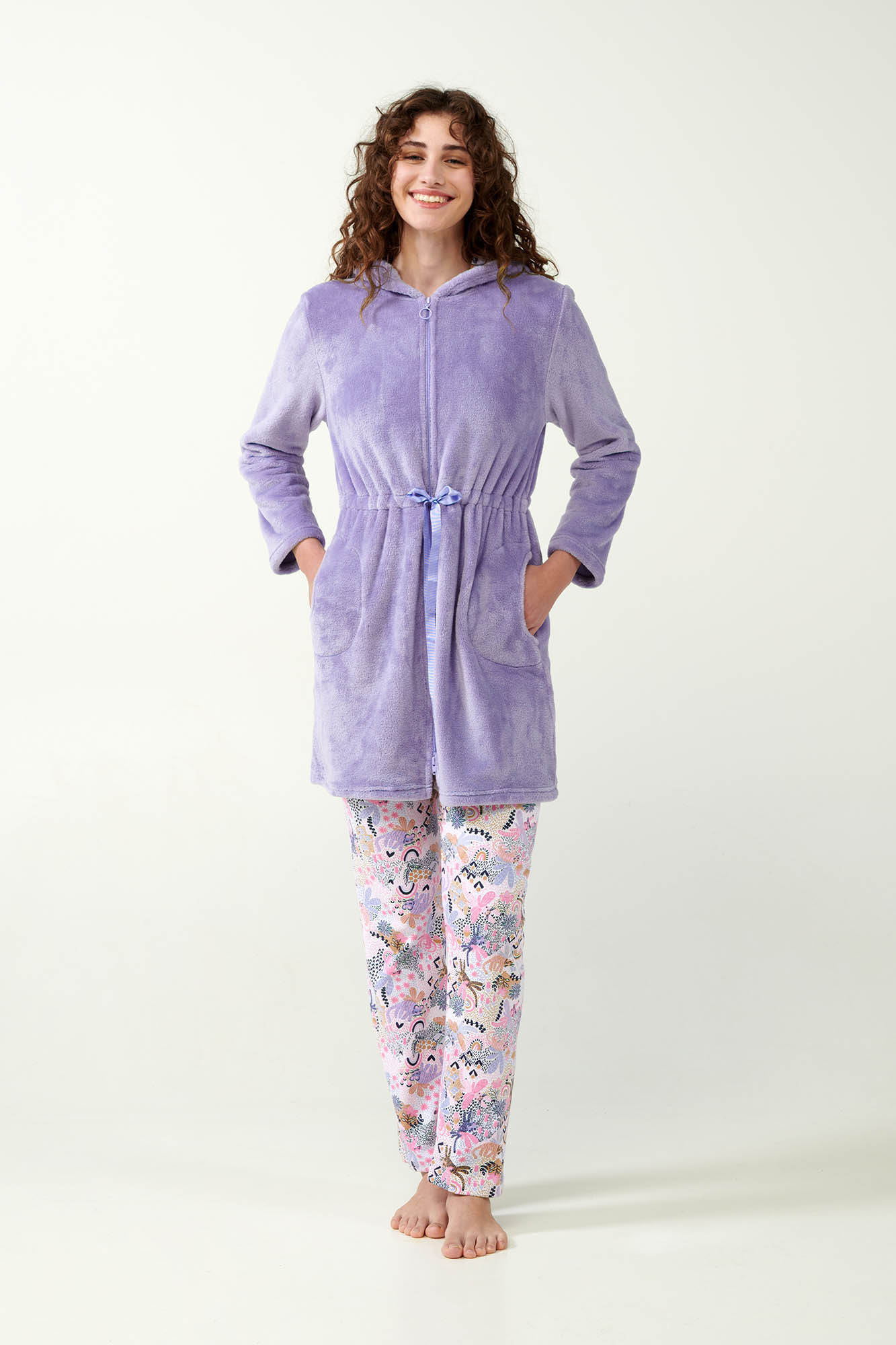 Vamp - Fleecový župan 21330 - Vamp lavender sweet xxl