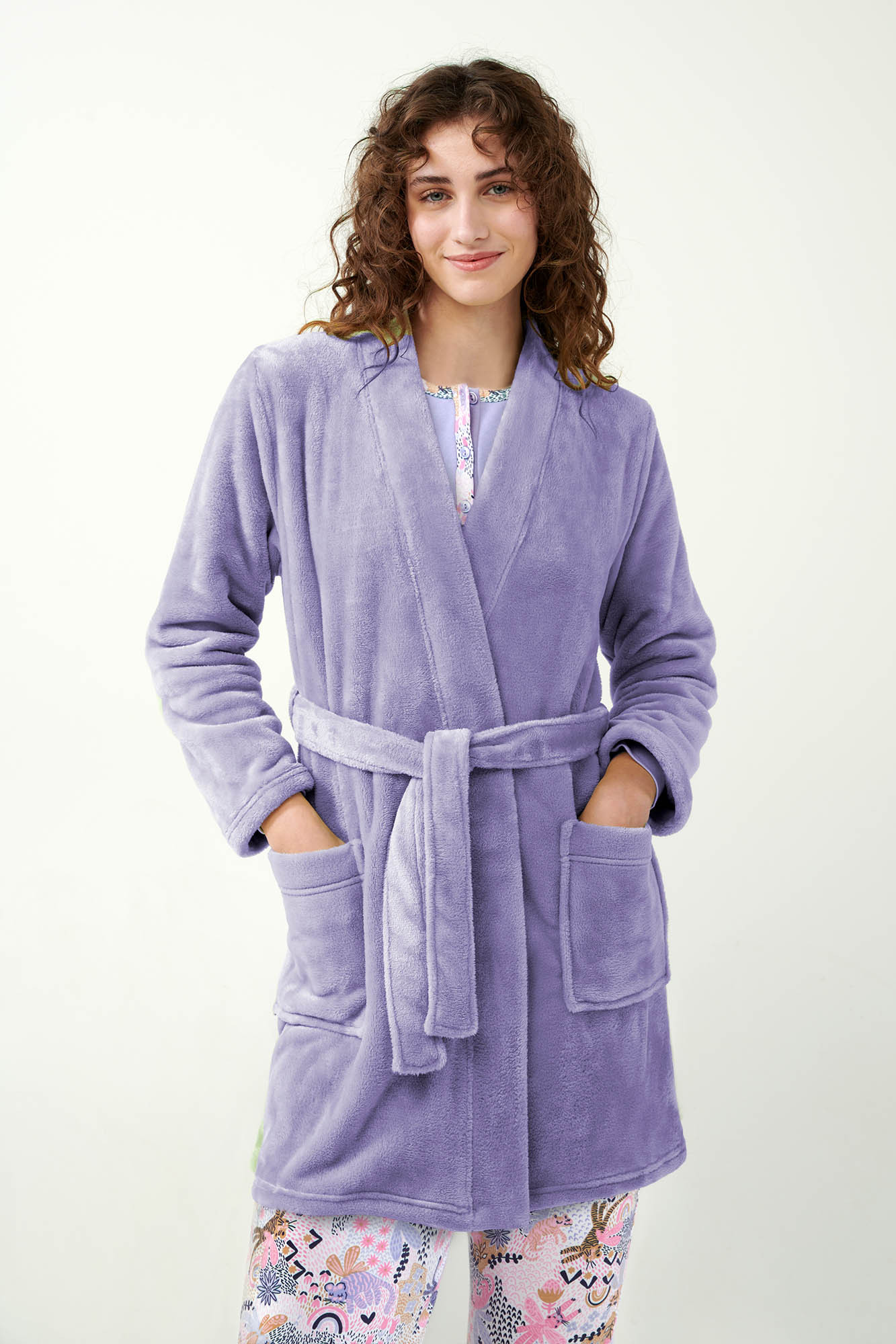 Vamp - Fleecový župan 21333 - Vamp lavender sweet xl