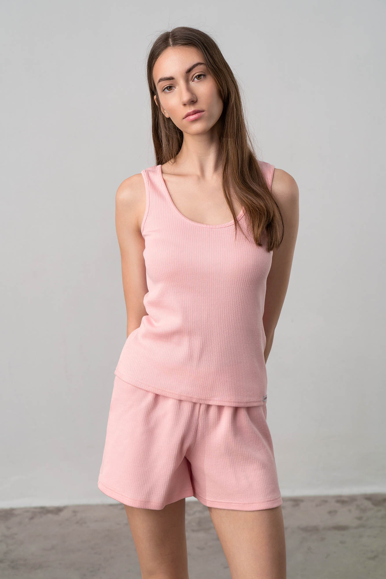 Vamp - Dvoudílné dámské pyžamo 70037 - Vamp Barva: pink powder, Velikost: XL