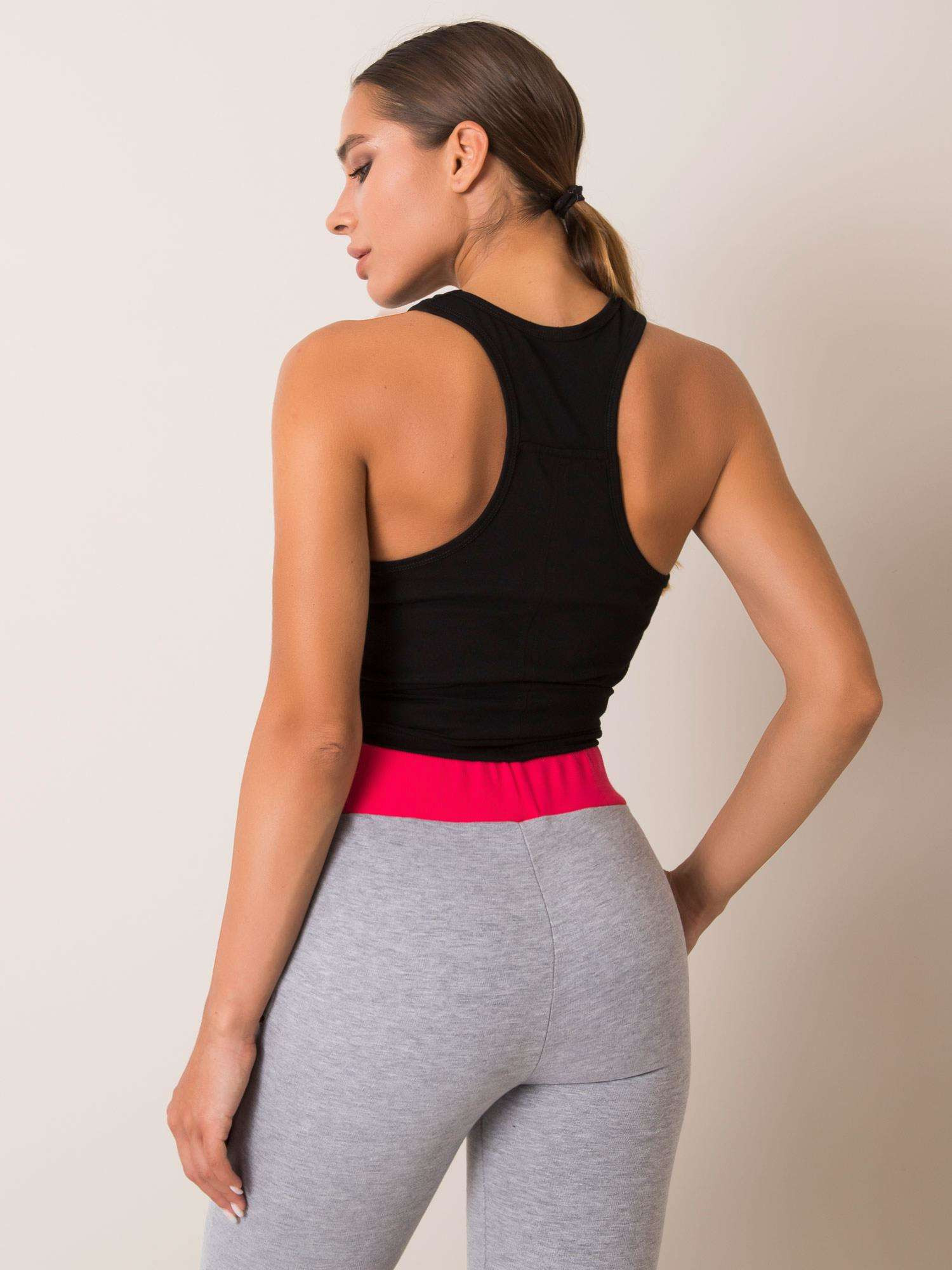 Obrázok FOR FITNESS Czarny top damski XS