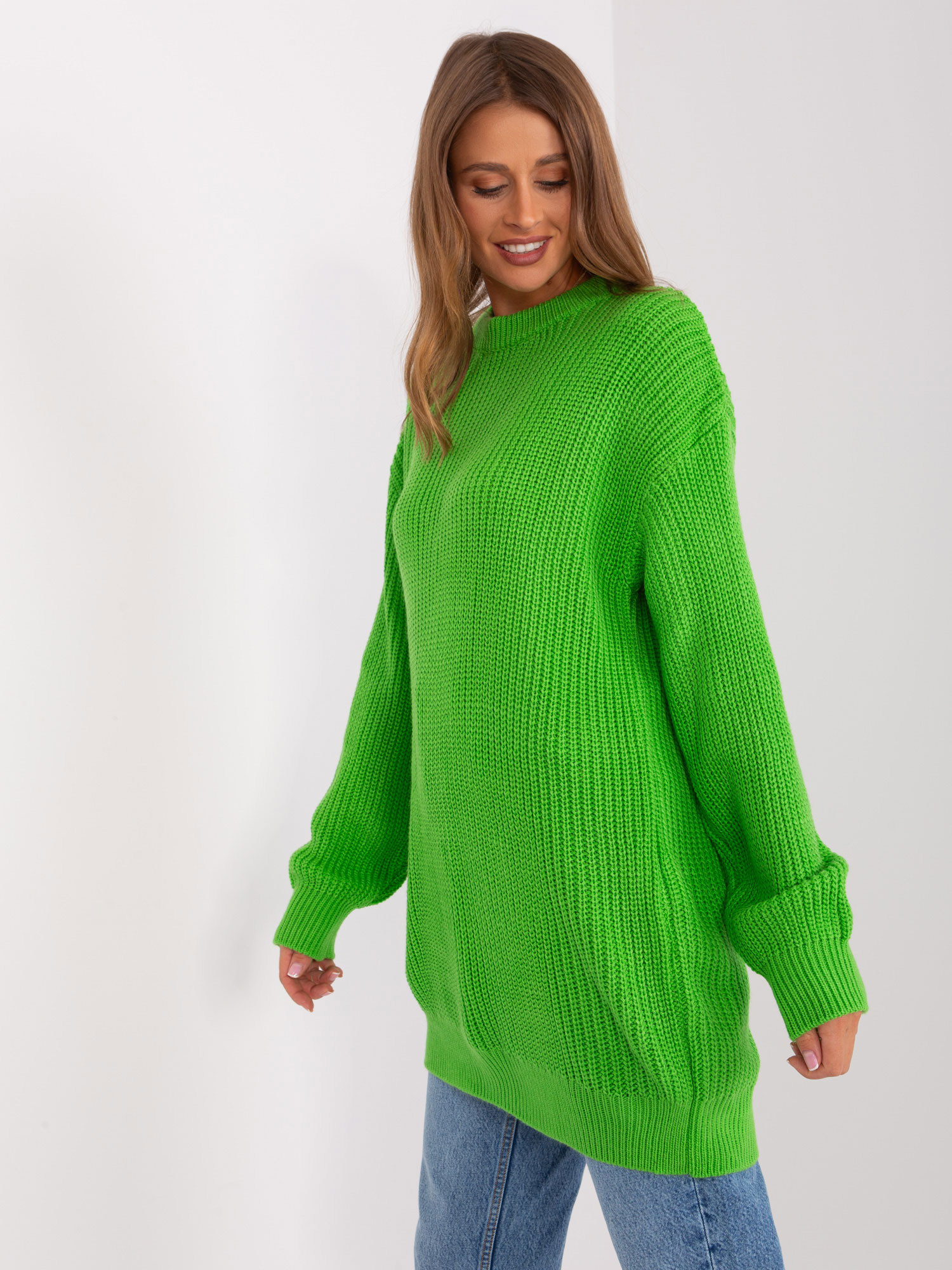 Jumper BA SW 0315.23X světle zelená jedna velikost