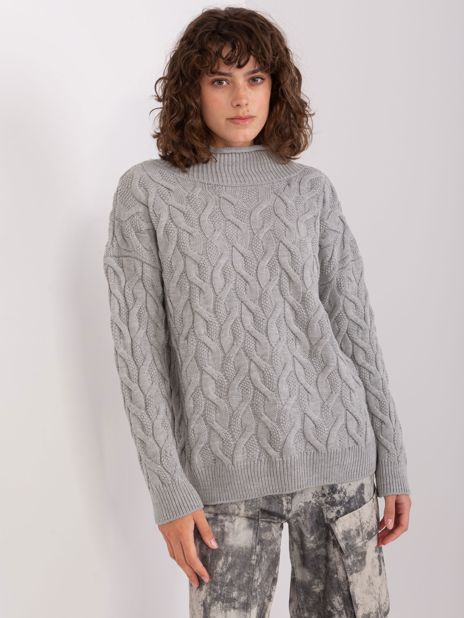 BA SW 8038 jumper.28P šedá jedna velikost