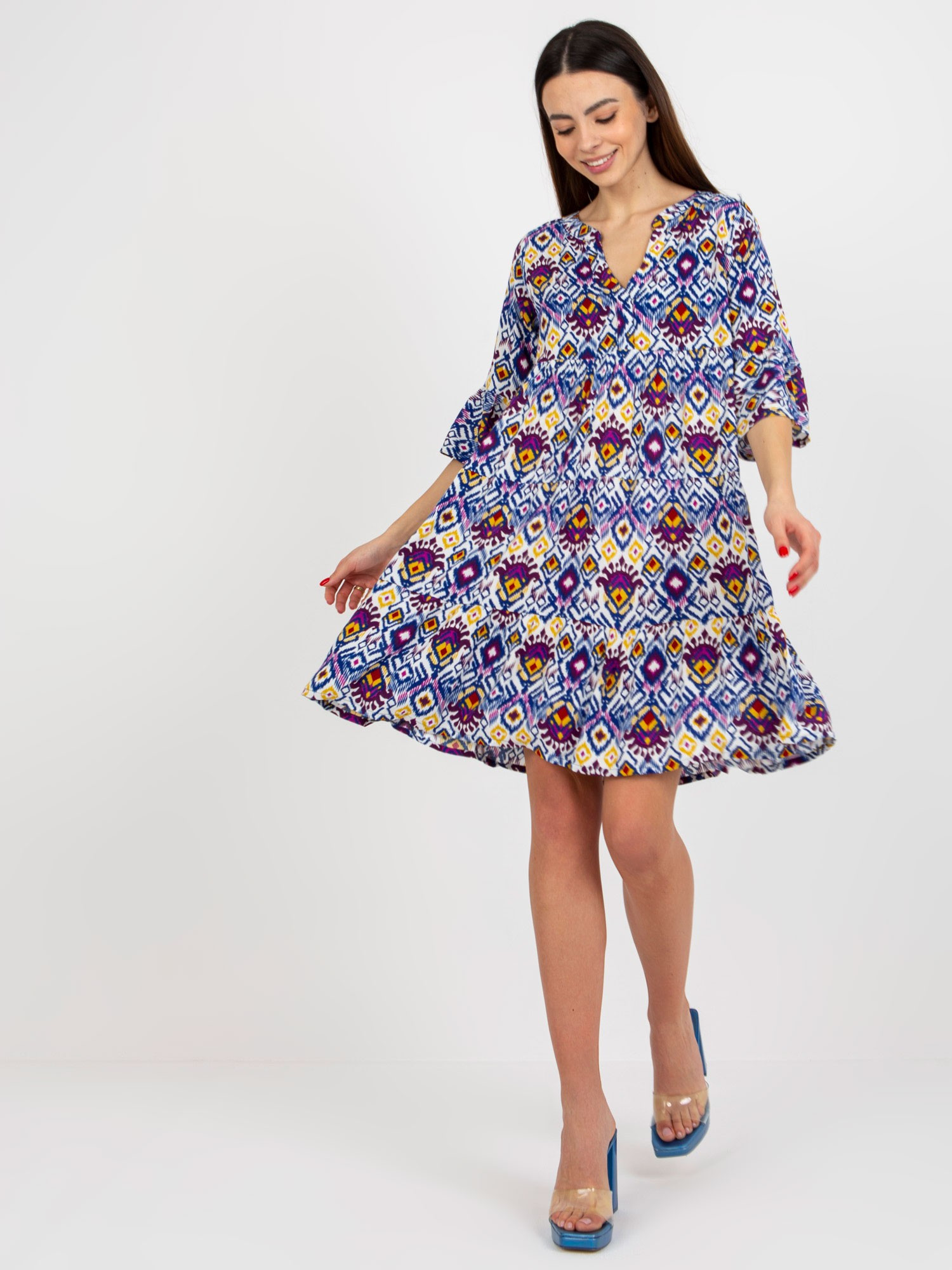 Dámské šaty model 18339241 fialové M - FPrice