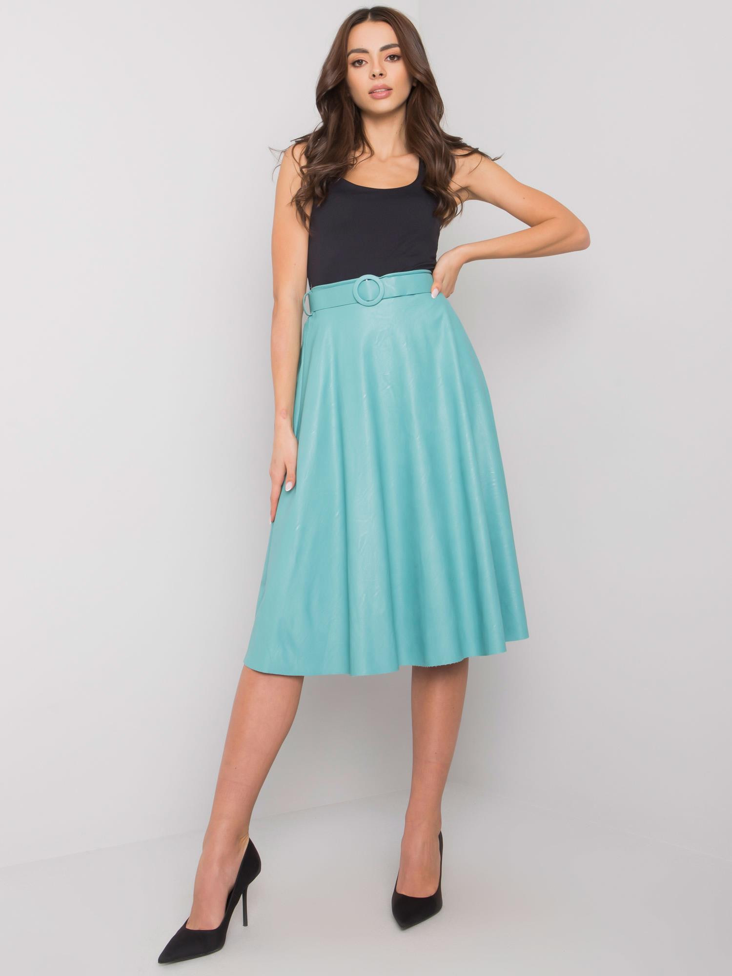 Dámská sukně DHJ SD model 17445260 tyrkysová - FPrice Velikost: jedna velikost