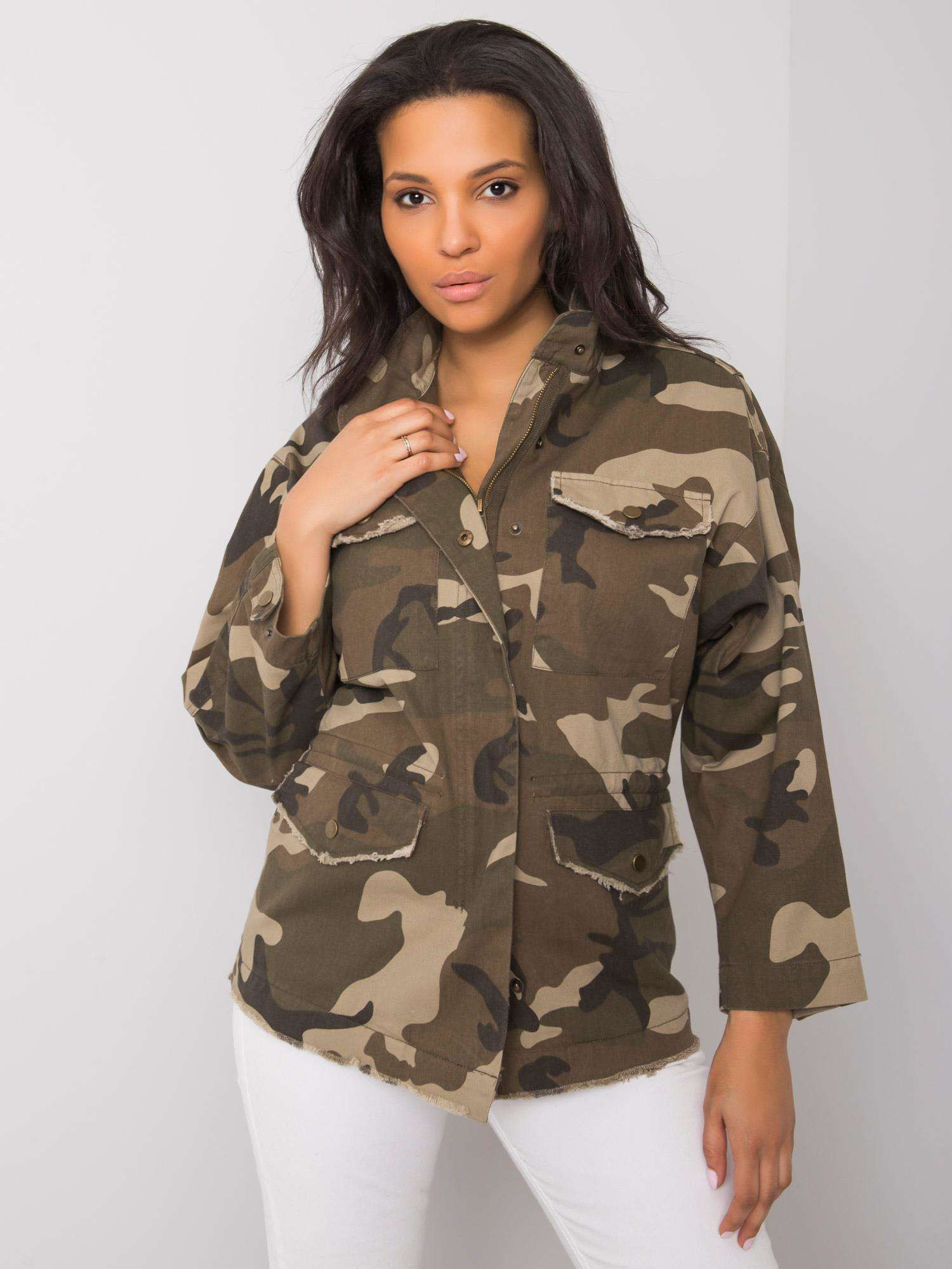 Obrázok Dámska khaki bunda Camo XS / S