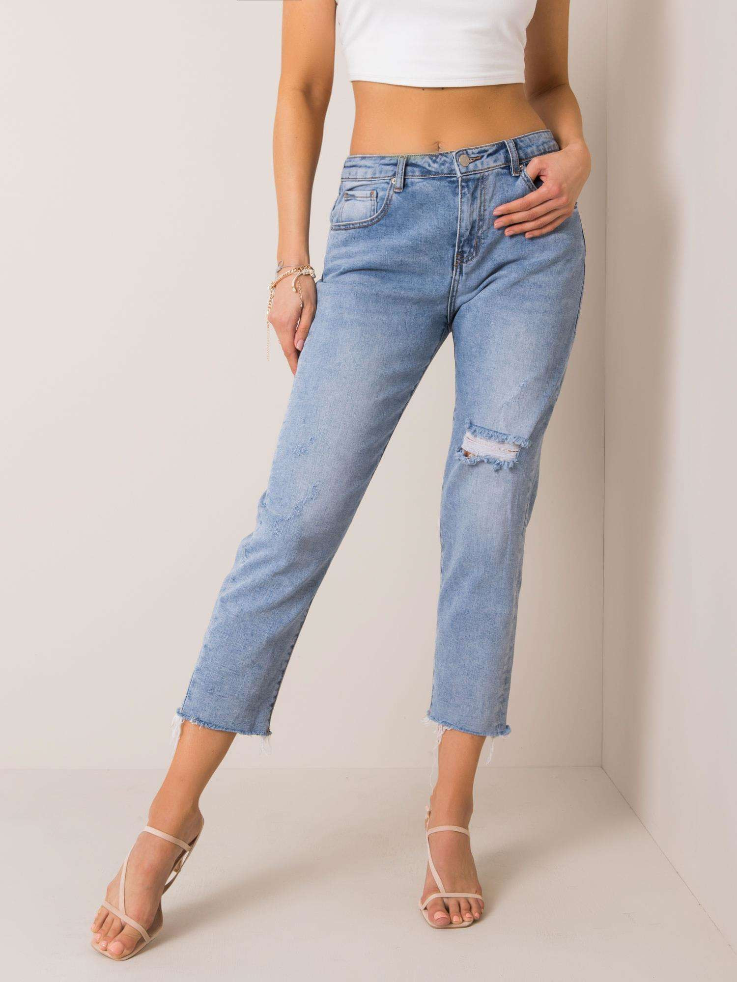 Obrázok Niebieskie jeansy mom fit L