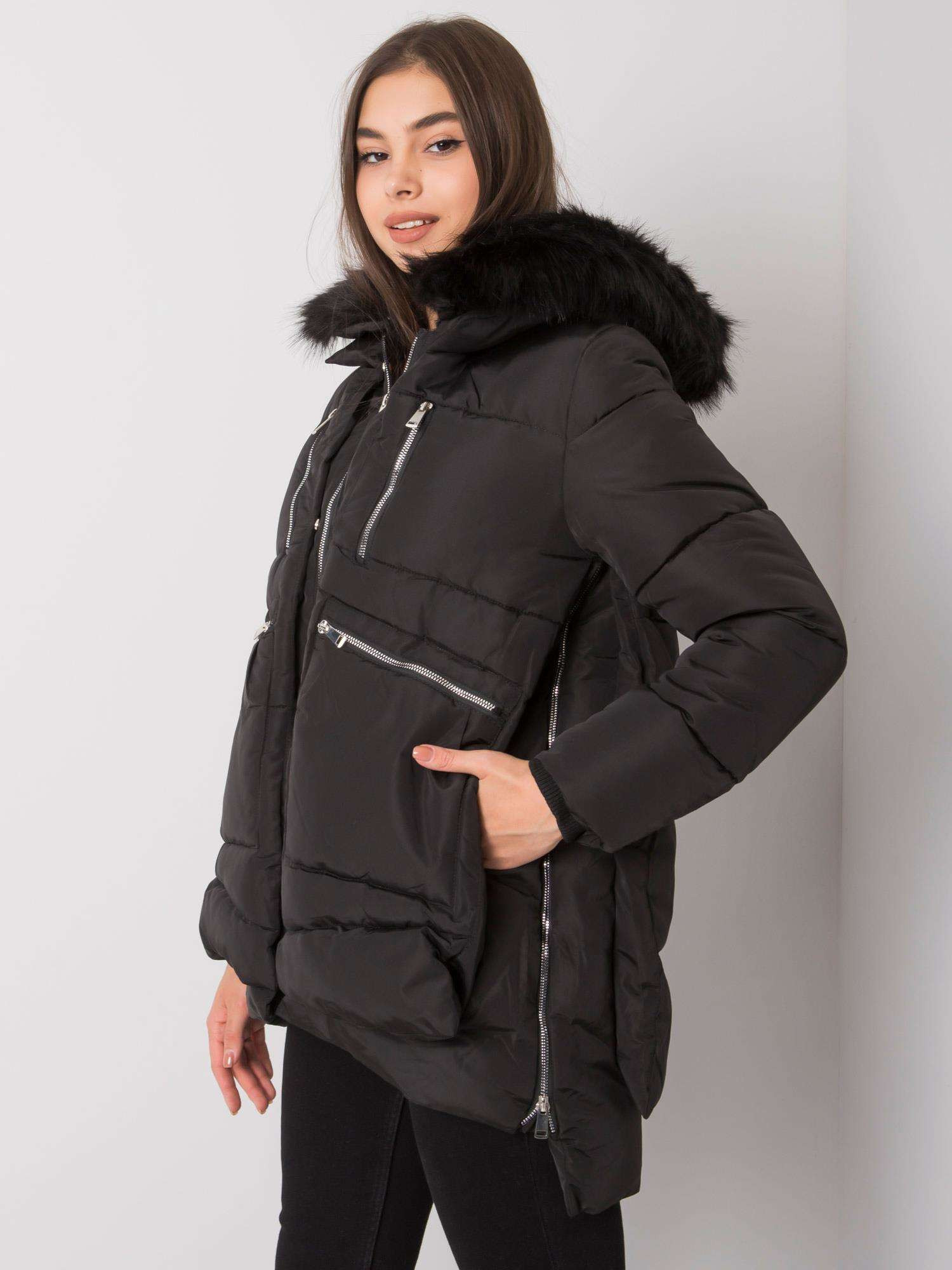 Dámský kabát NM KR H 1072 černý XL