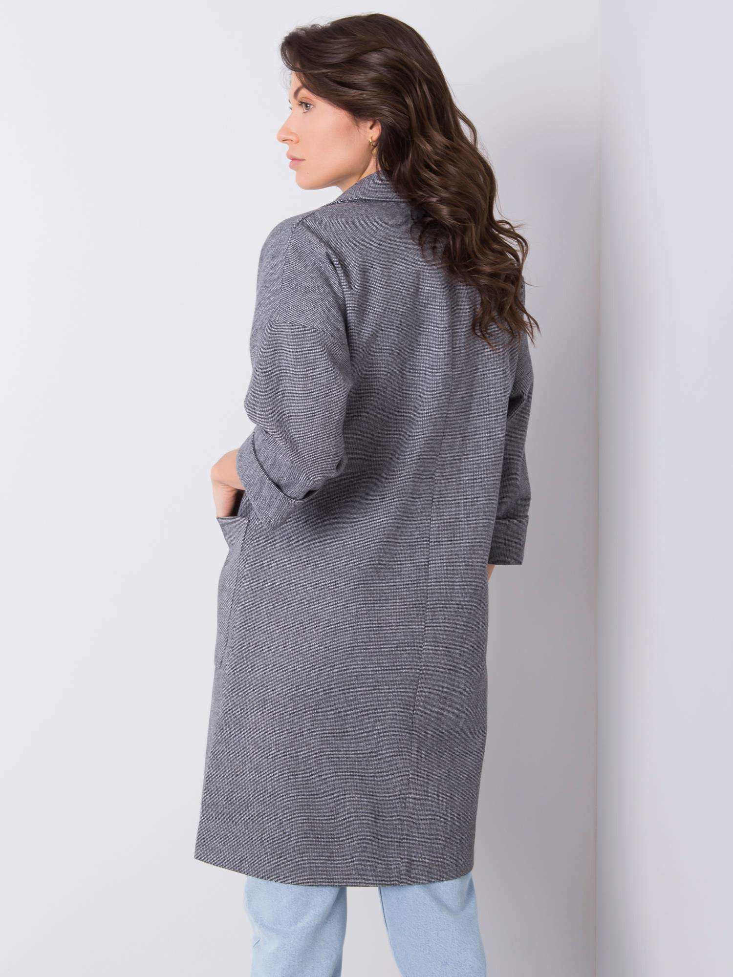 Dámský kabát EN tmavě šedý S model 18505979 - FPrice