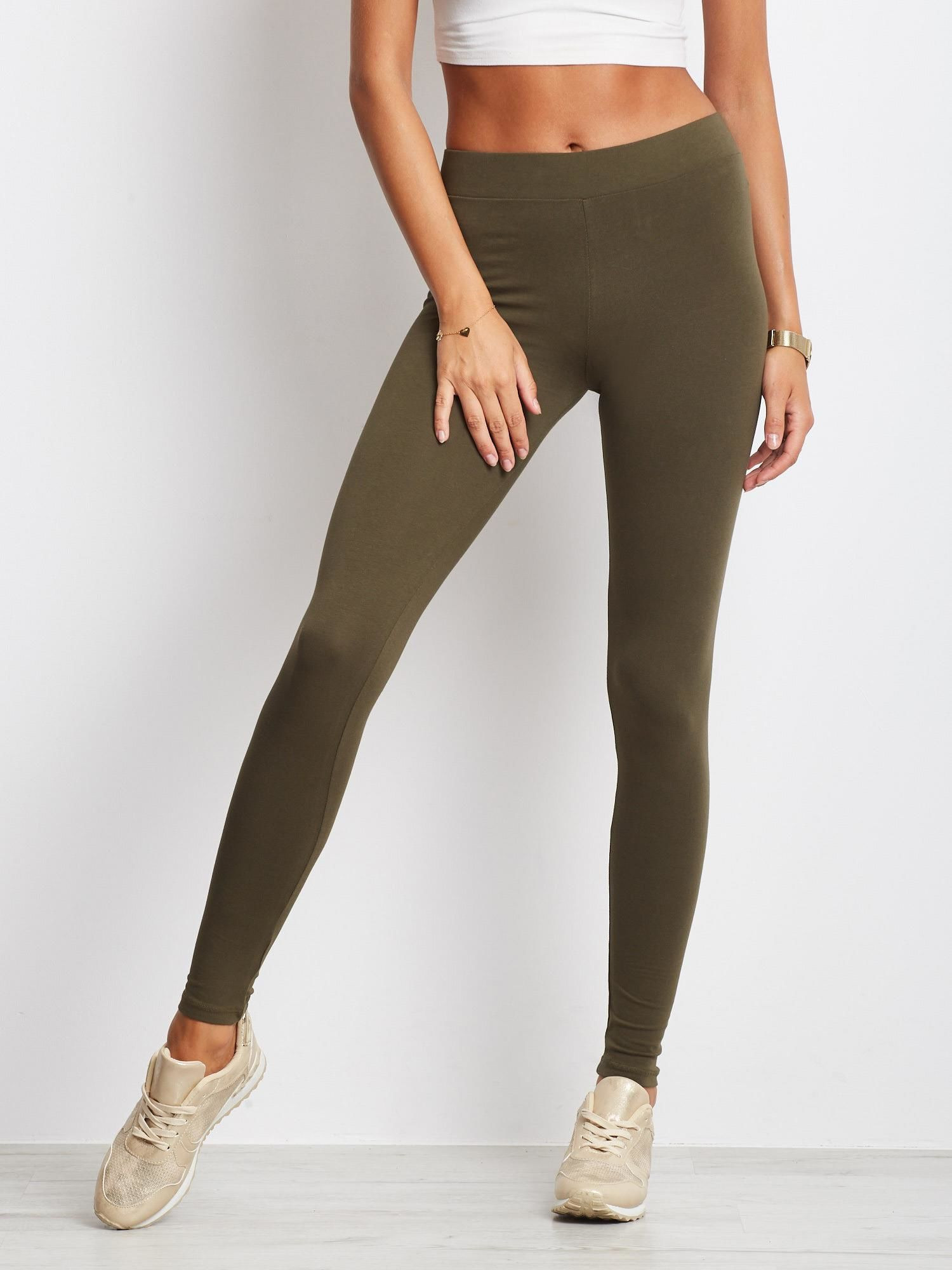 Obrázok Legginsy basic khaki XS