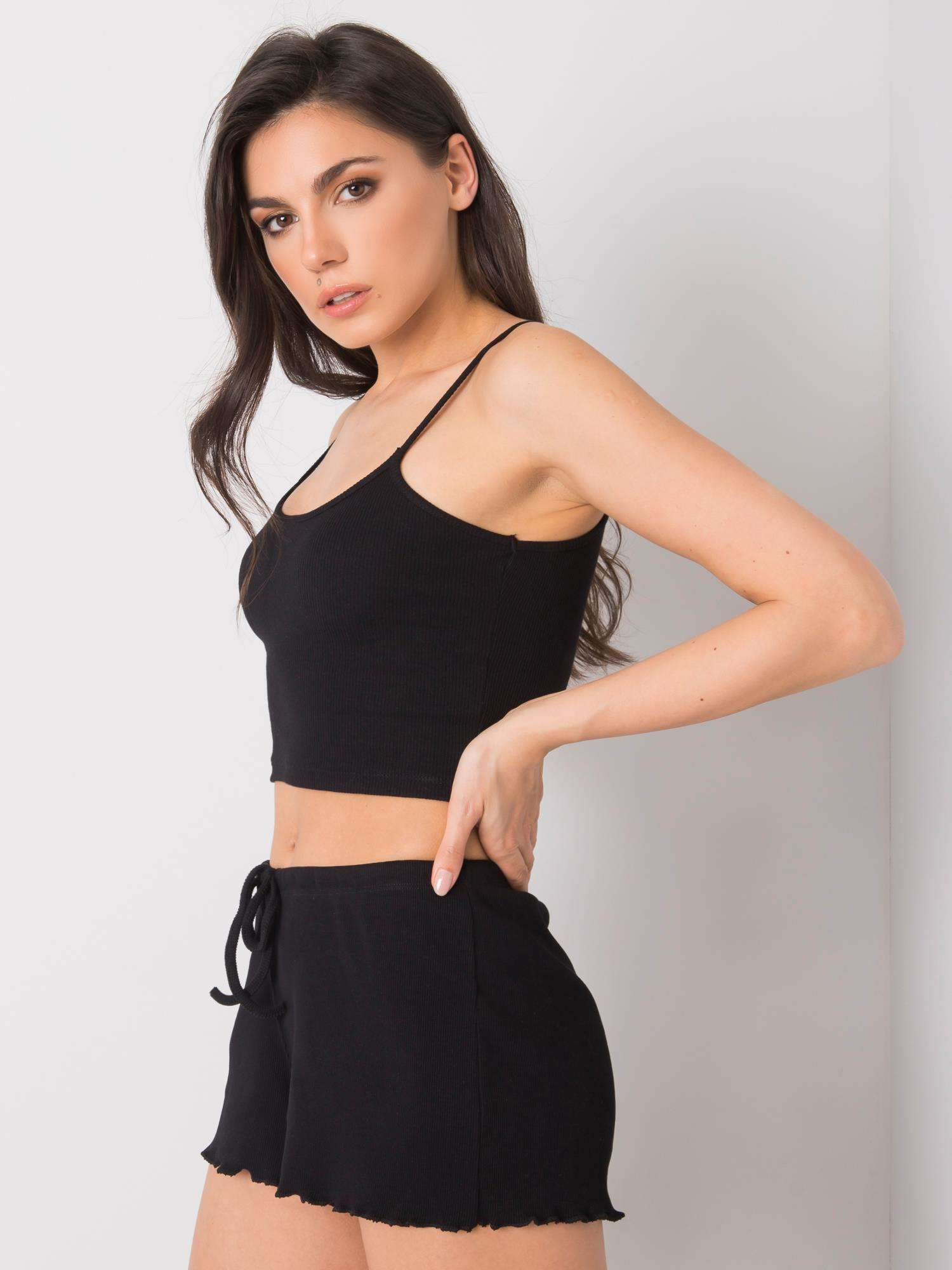 Obrázok RUE PARIS Čierny crop top S