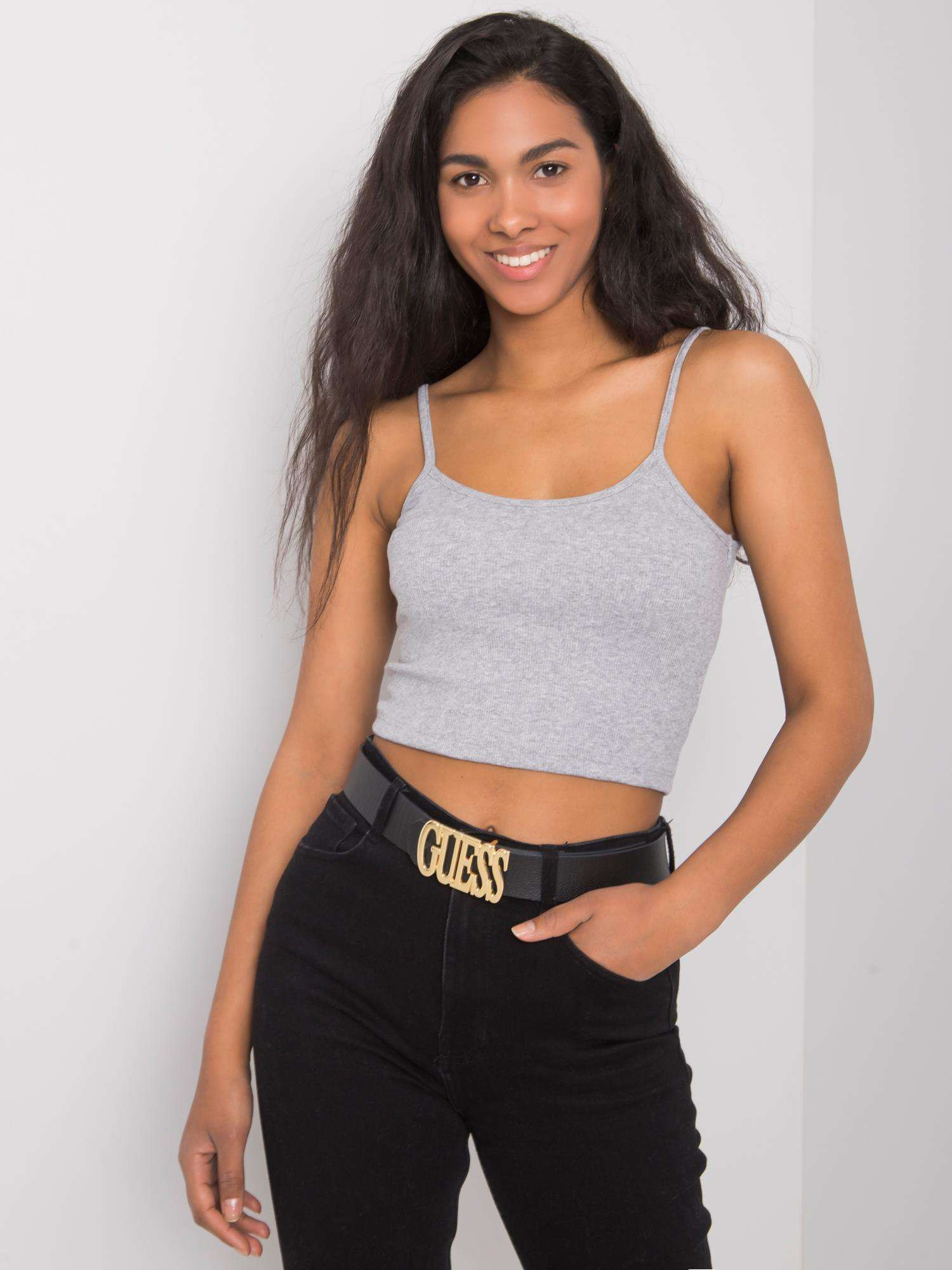 Obrázok Dámsky šedý crop top RUE PARIS S