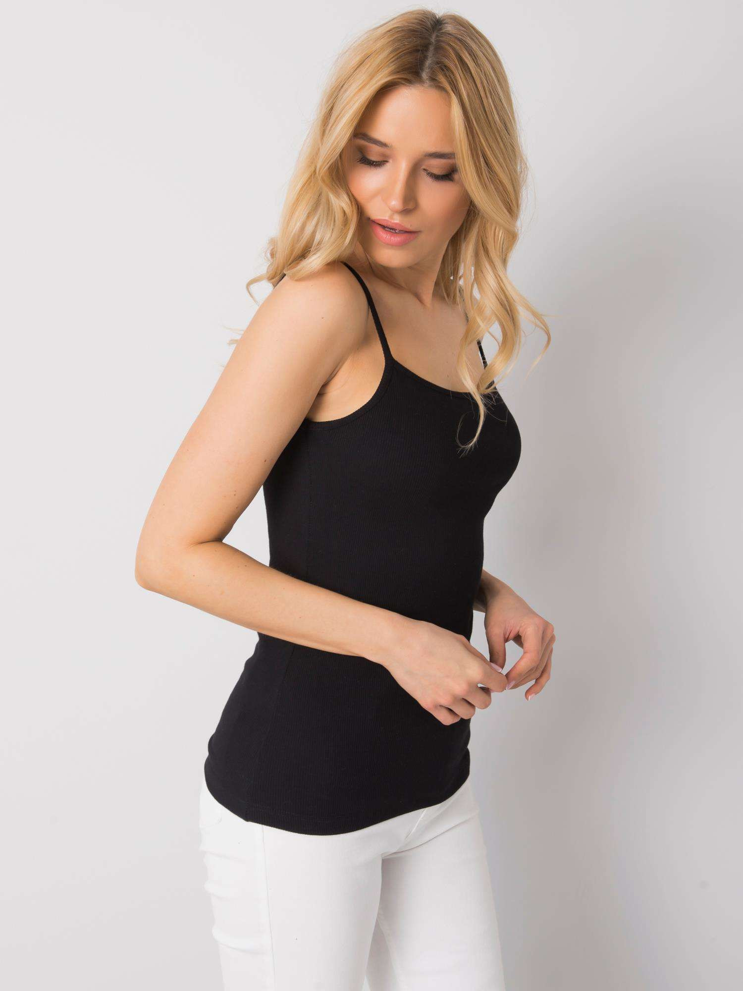 Obrázok RUE PARIS Basic čierny top S