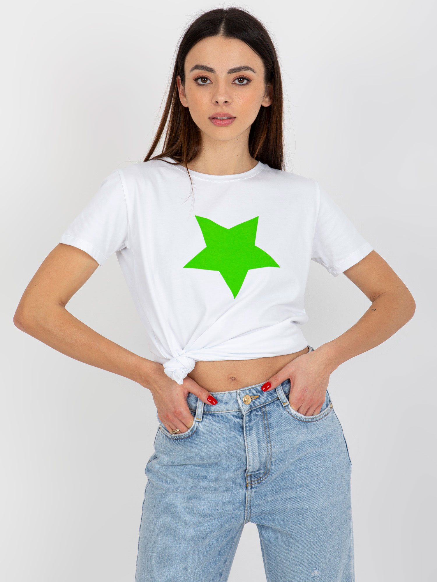Dámské tričko RV TS 8626.00 bílá zelená - FPrice S/M