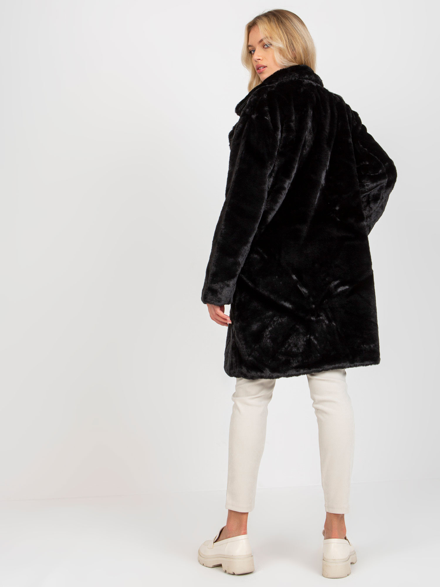 Dámský kabát TW EN 2118.95P černý jedna velikost