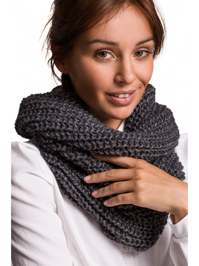 Obrázok BK061 Oversized ribbed knitted snood  UNI EÚ ecru